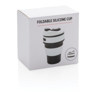 Taza promocional plegable de silicona